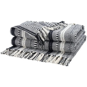 Lifestyle RJ204 Black Throw Blanket - Baconco