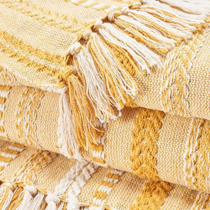 Lifestyle RJ204 Yellow Throw Blanket - Baconco