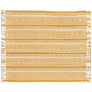 Lifestyle RJ204 Yellow Throw Blanket - Baconco