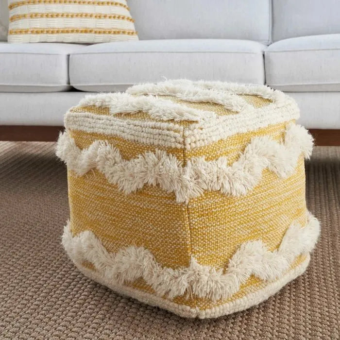 Lifestyle SH016 Mustard Pouf - Baconco