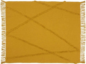 Lifestyle SH018 Mustard Throw Blanket - Baconco