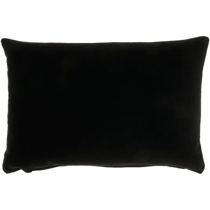 Lifestyle SS900 Black Cotton Velvet Pillow - Baconco