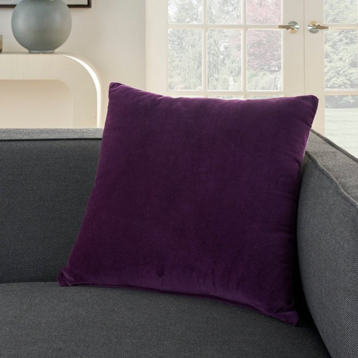 Lifestyle SS900 Purple Cotton Velvet Pillow - Baconco