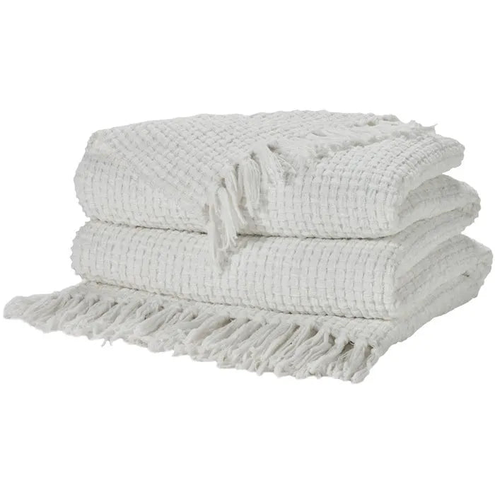 Lifestyle ZH225 White Throw Blanket - Baconco