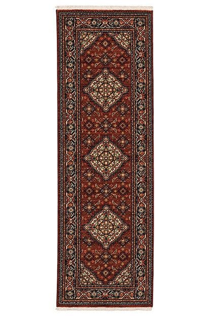 Lilihan 1C Red/Blue Rug - Baconco