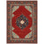 Lilihan 5503M Red/Blue Rug - Baconco