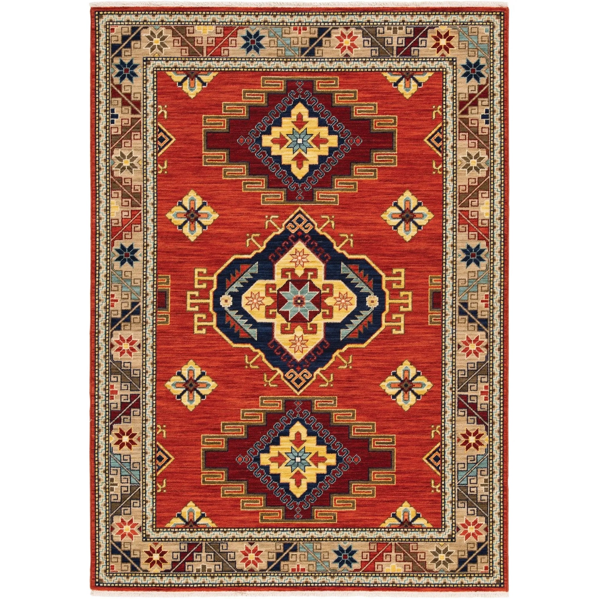 Lilihan 5504P Red/Multi Rug - Baconco