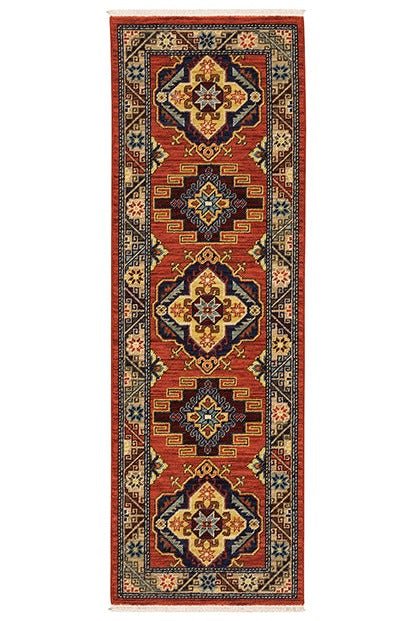 Lilihan 5504P Red/Multi Rug - Baconco