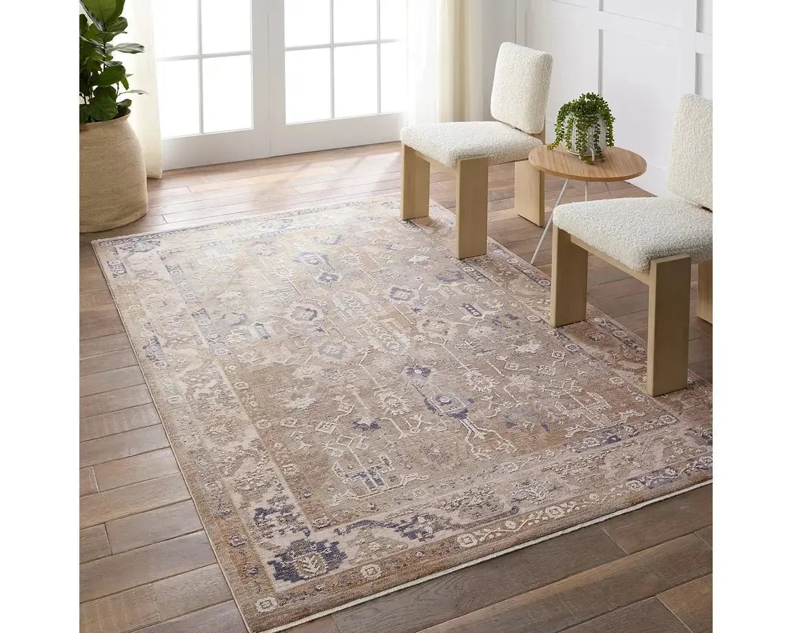 Lilit LIL01 Brown/Blue Rug - Baconco