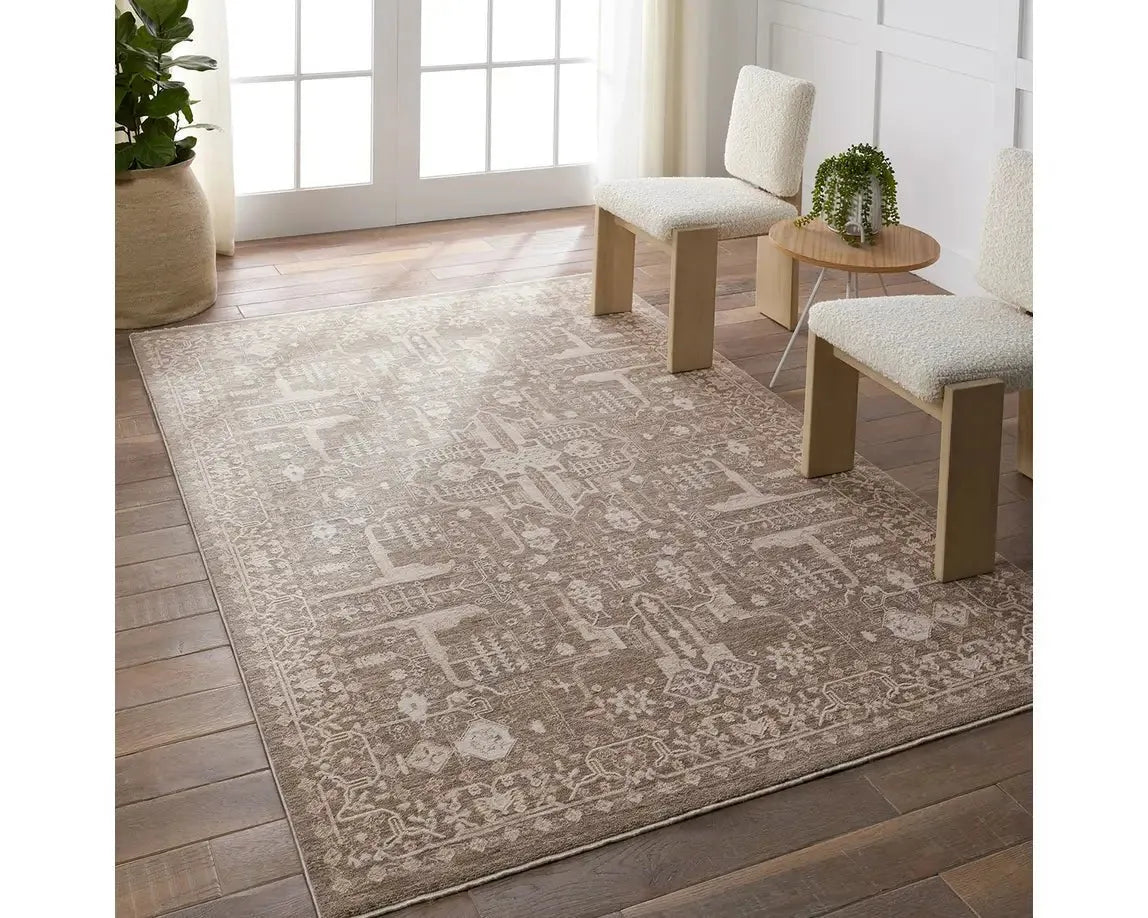 Lilit LIL03 Brown/cream Rug - Baconco