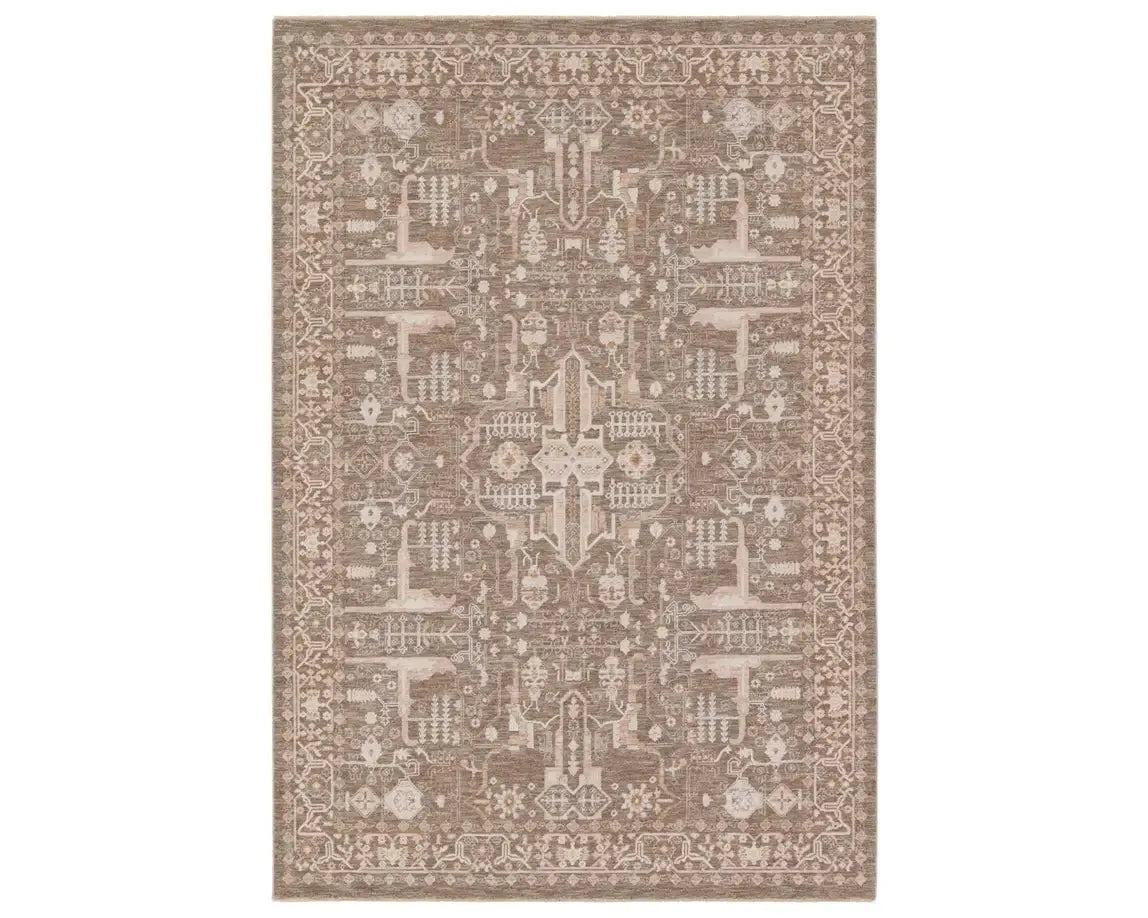 Lilit LIL03 Brown/cream Rug - Baconco