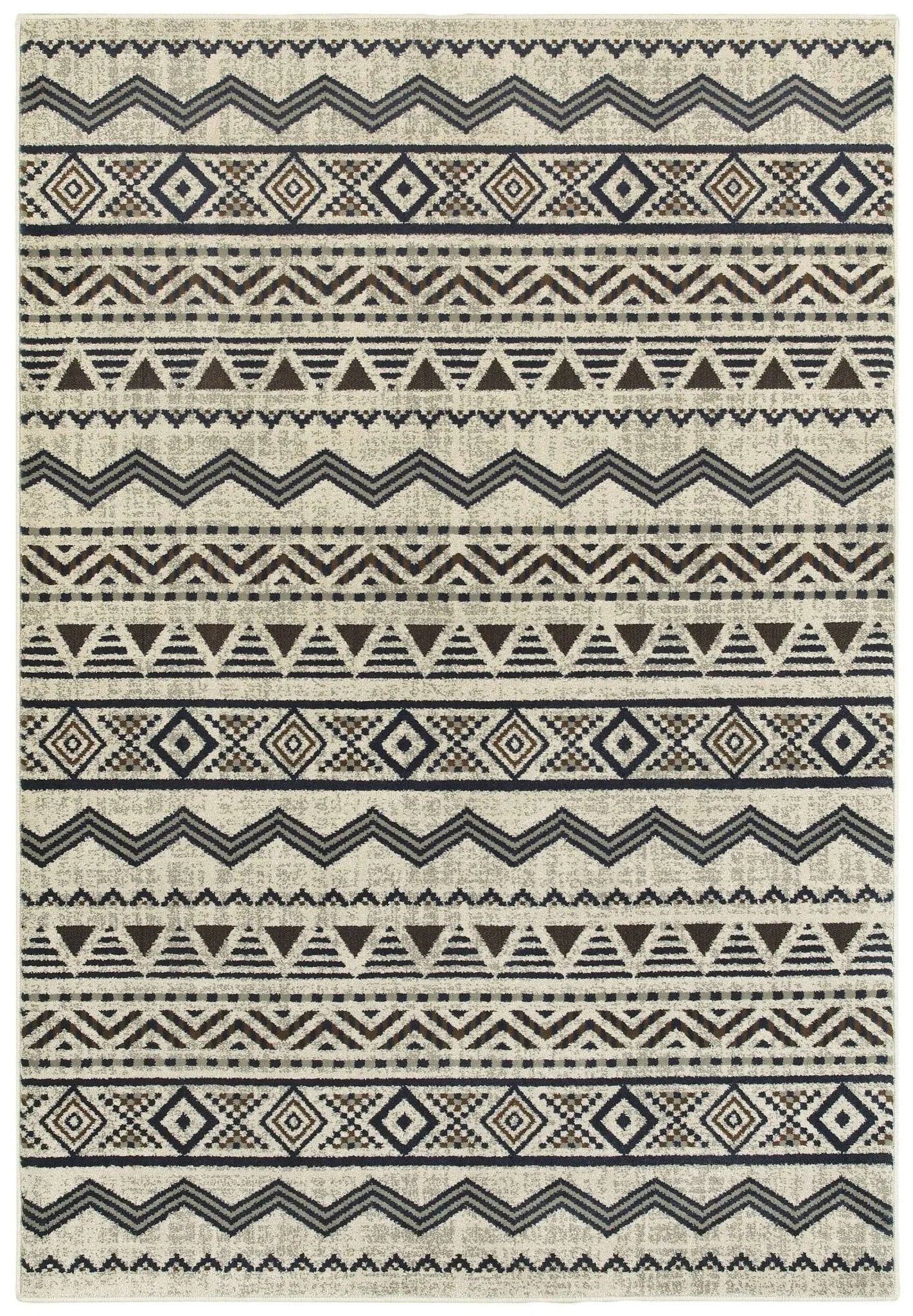 Linden 7824A Grey/ Blue Rug - Baconco