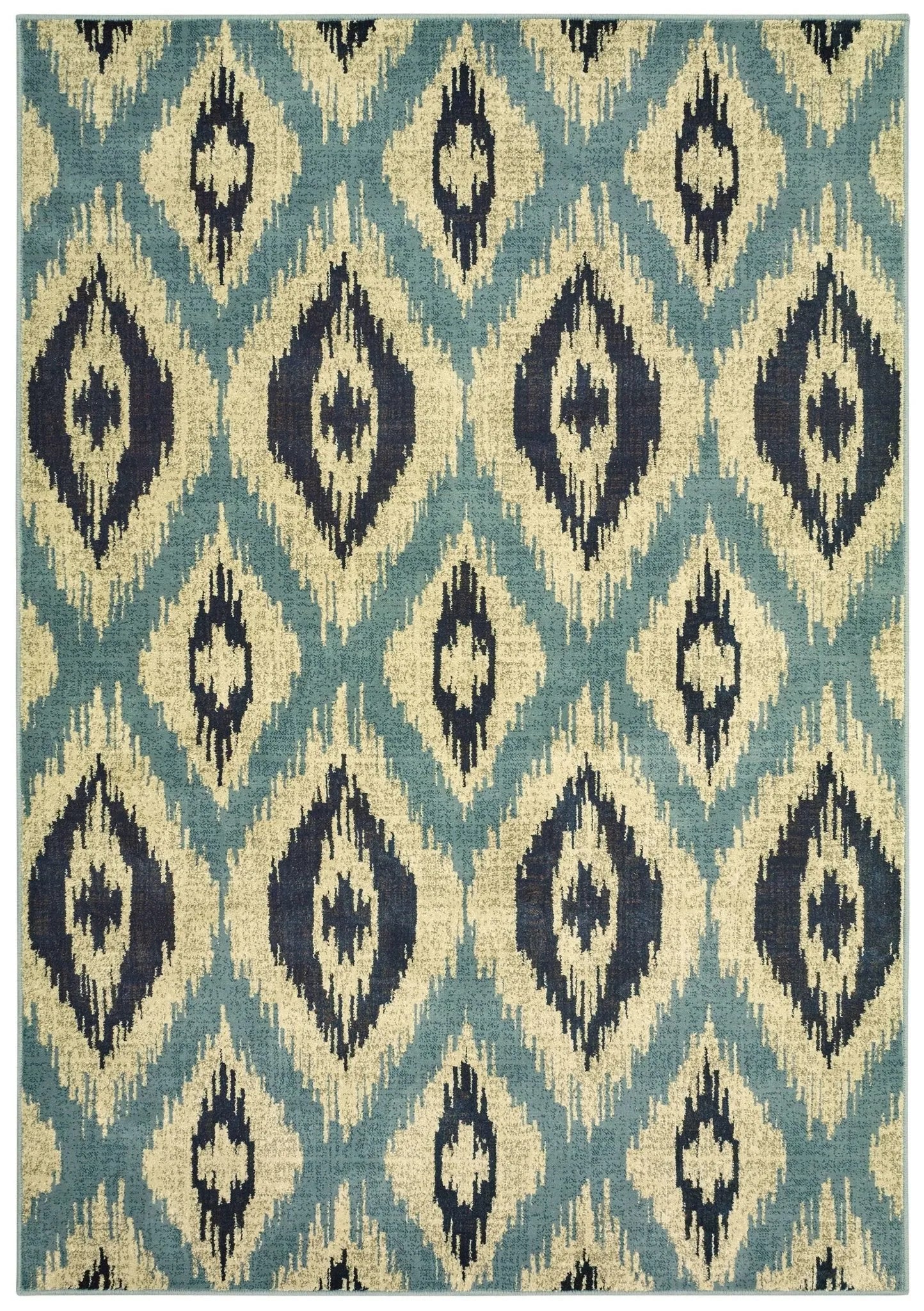 Linden 7825C Blue/ Grey Rug - Baconco