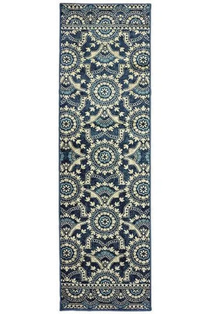 Linden 7842A Navy/ Grey Rug - Baconco