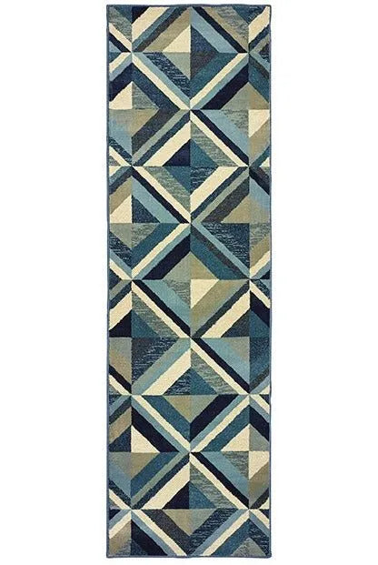 Linden 7902A Blue/ Grey Rug - Baconco