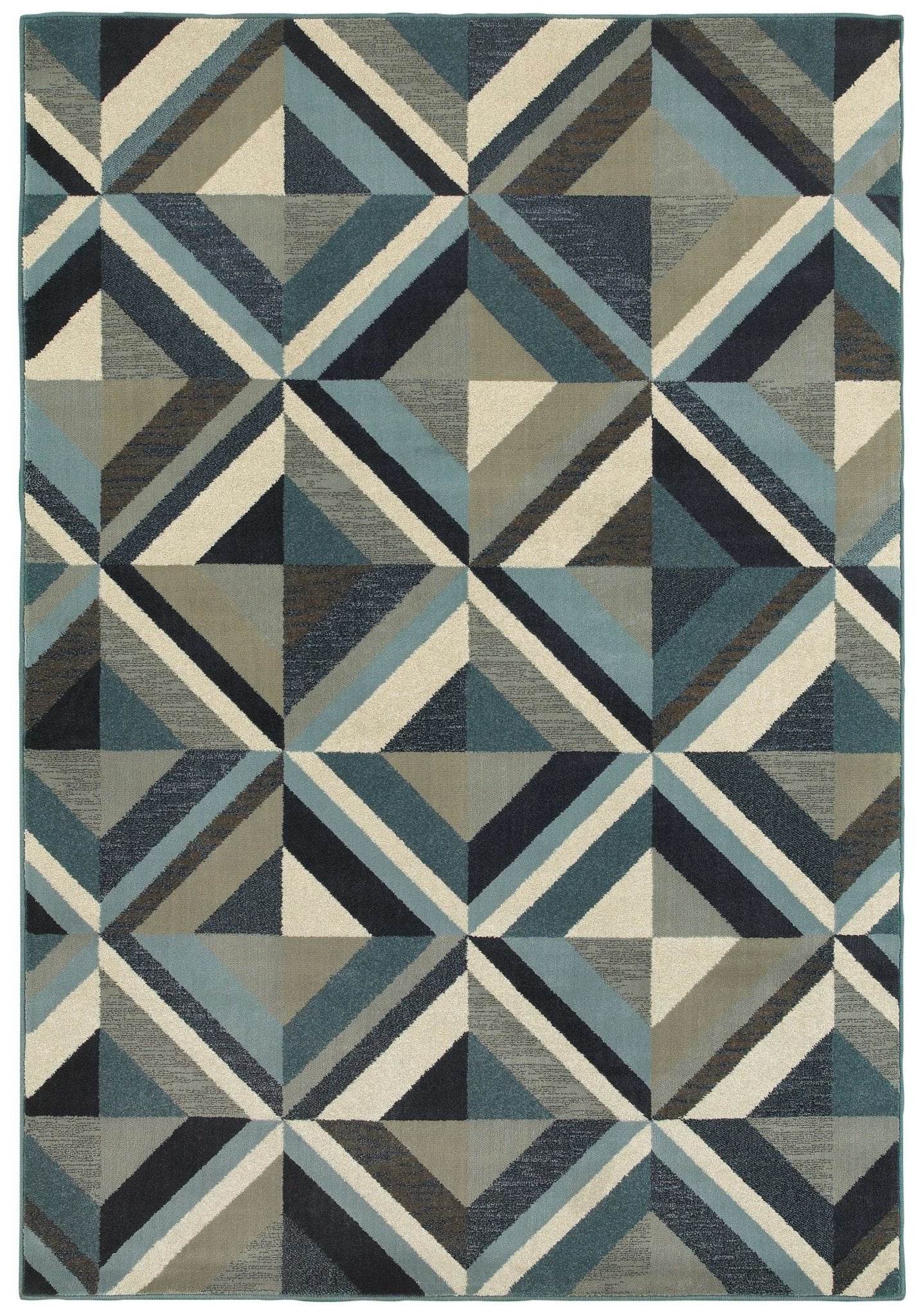 Linden 7902A Blue/ Grey Rug - Baconco