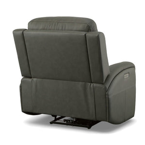 Linden Power Recliner with Power Headrest and Lumbar - Baconco