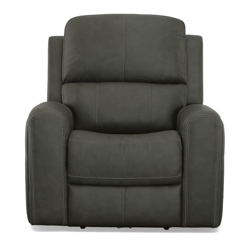 Linden Power Recliner with Power Headrest and Lumbar - Baconco