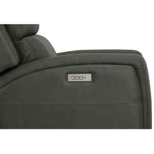 Linden Power Recliner with Power Headrest and Lumbar - Baconco