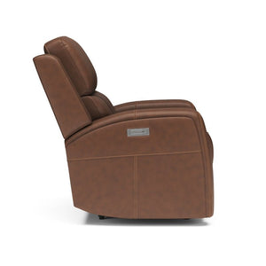 Linden Power Recliner with Power Headrest and Lumbar - Baconco