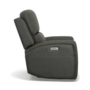 Linden Power Recliner with Power Headrest and Lumbar - Baconco