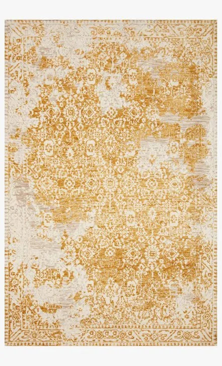 Lindsay LIS-01 Gold/Antique White Rug - Baconco