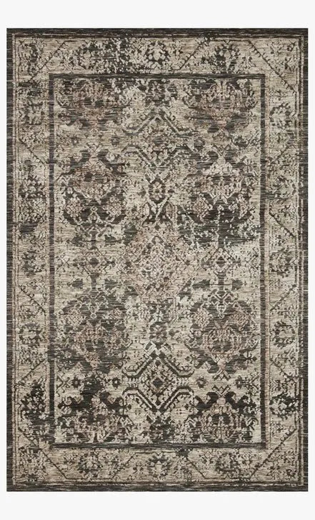 Lindsay LIS-04 Charcoal/Beige Rug - Baconco