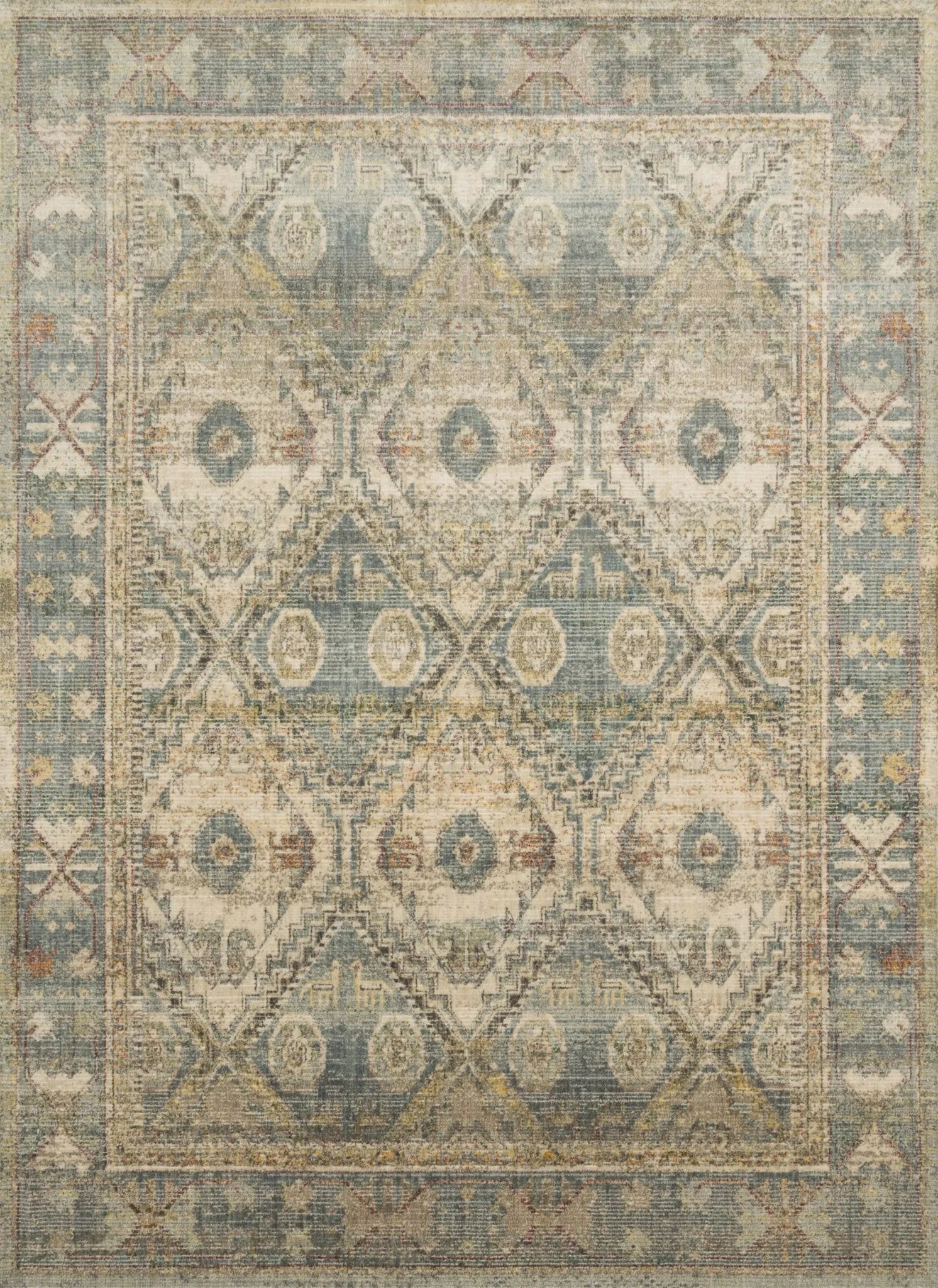 Linnea by Magnolia Home LIN-02 Natural/Sky Rug - Baconco