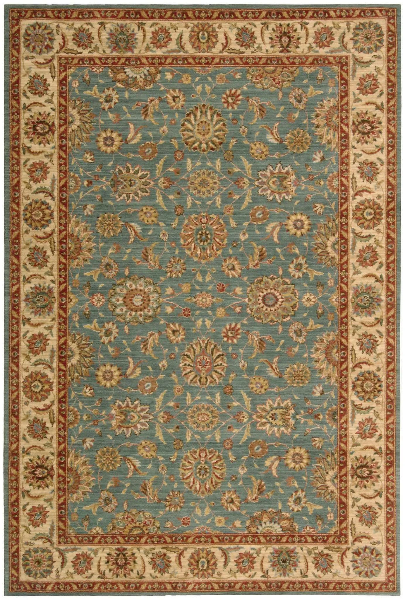 Living Treasures LI05 Aqua Rug - Baconco