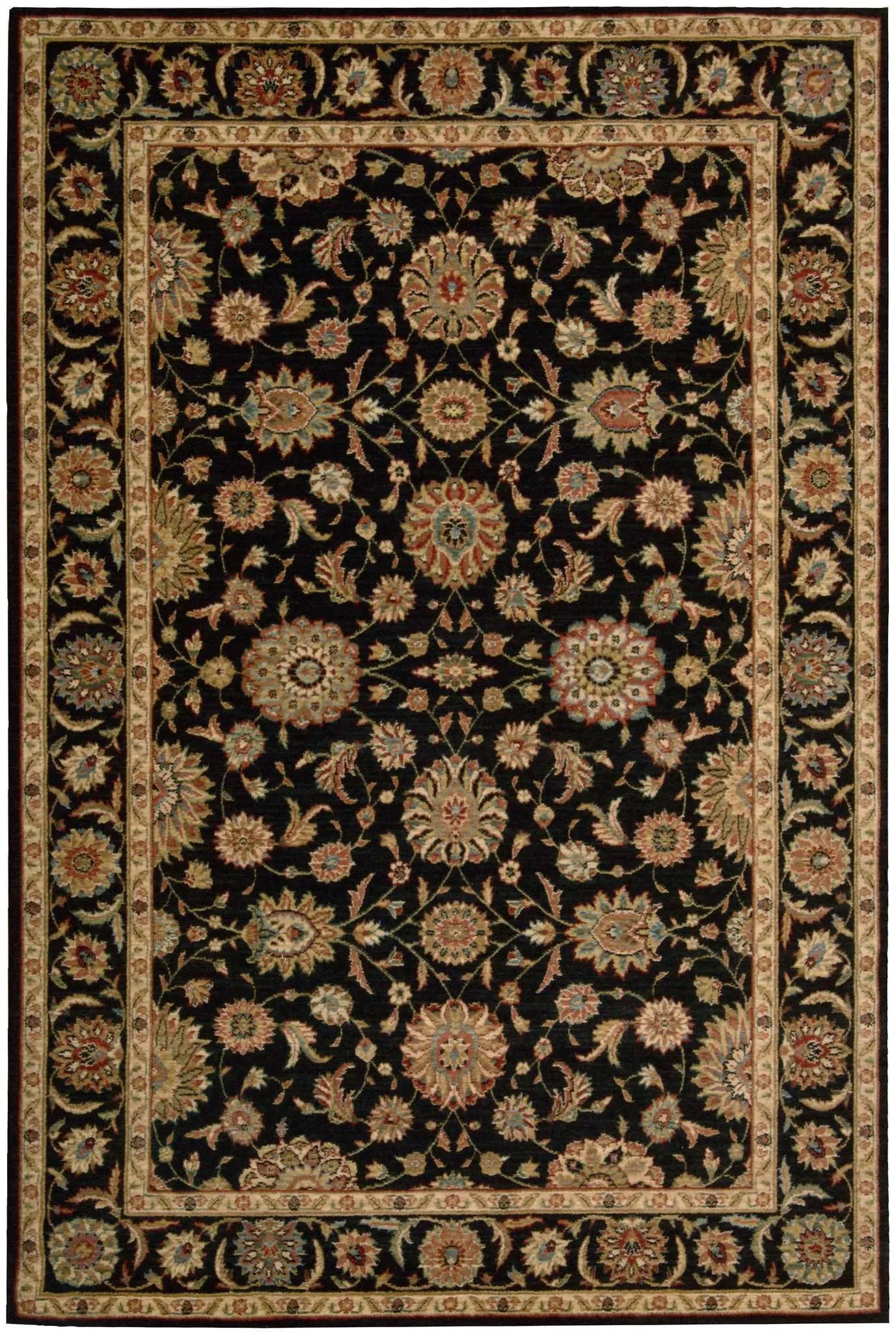 Living Treasures LI05 Black Rug - Baconco