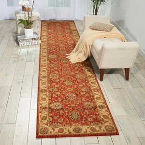 Living Treasures LI05 Rust Rug - Baconco