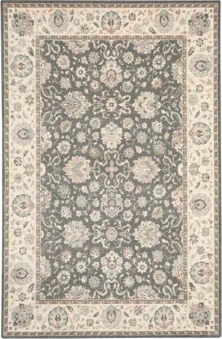 Living Treasures LI16 Grey/Ivory Rug - Baconco