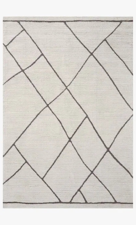 Logan LOG-01 Ivory/Charcoal Rug - Baconco