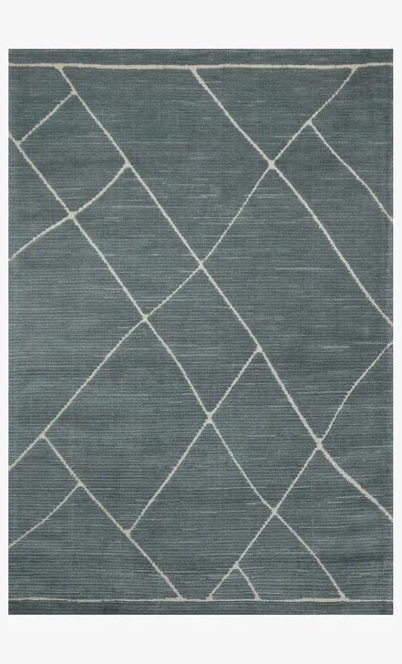 Logan LOG-01 Slate/White Rug - Baconco