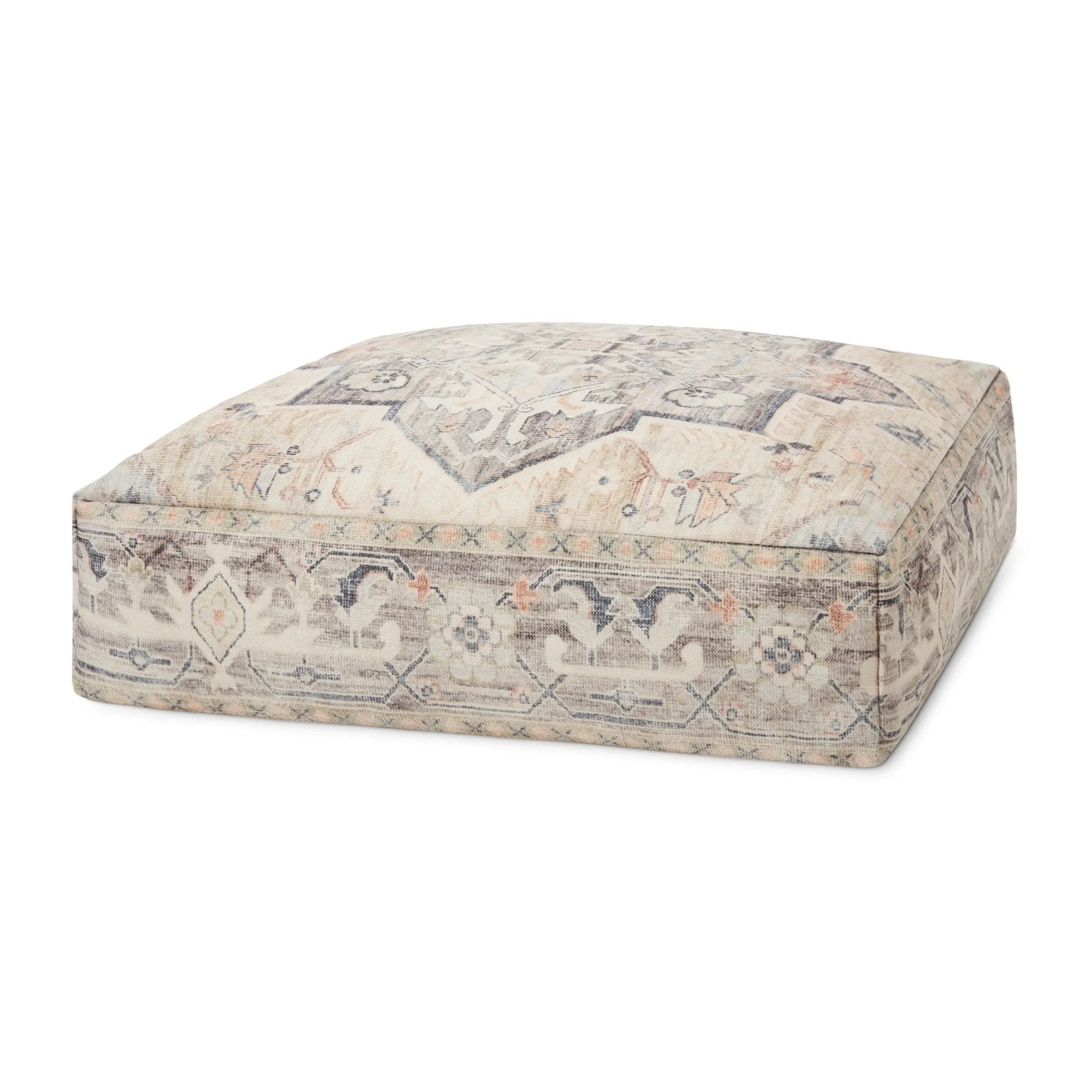 Loloi Lpf0021 Beige/Multi Pouf - Baconco