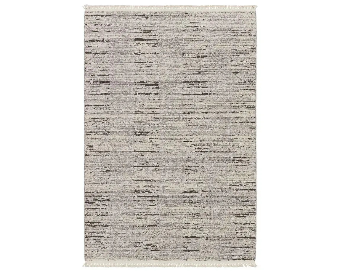 Lore LRE04 Grey/Cream Rug - Baconco