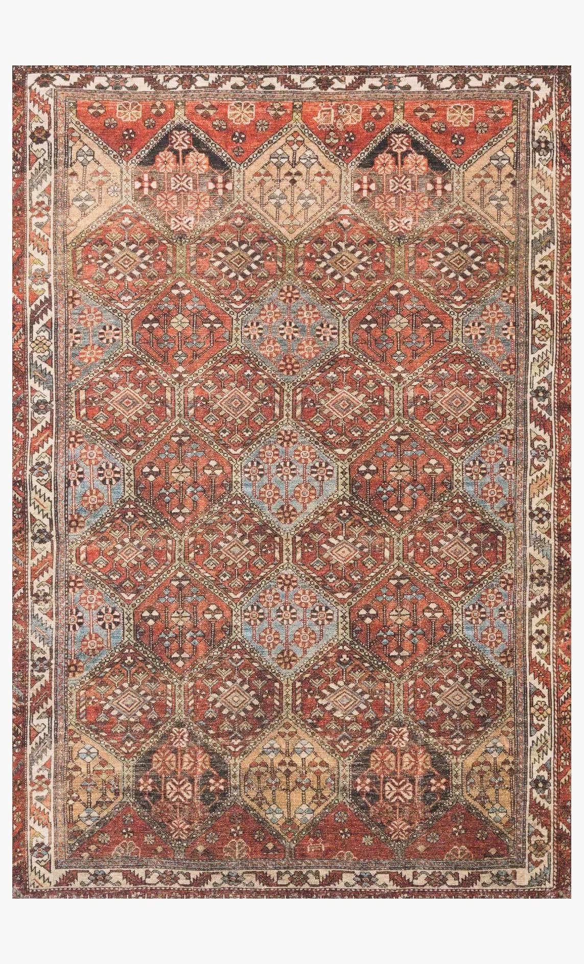 Loren LQ-16 Spice/Multi Rug - Baconco