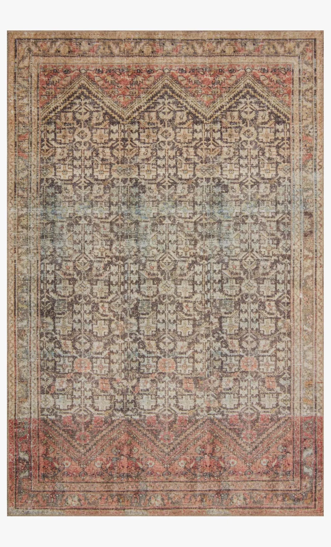 Loren Lq-17 Charcoal/Multi Rug - Baconco