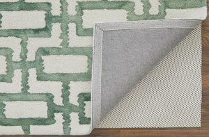 Lorrain 6108919F Ivory/Green Rug - Baconco