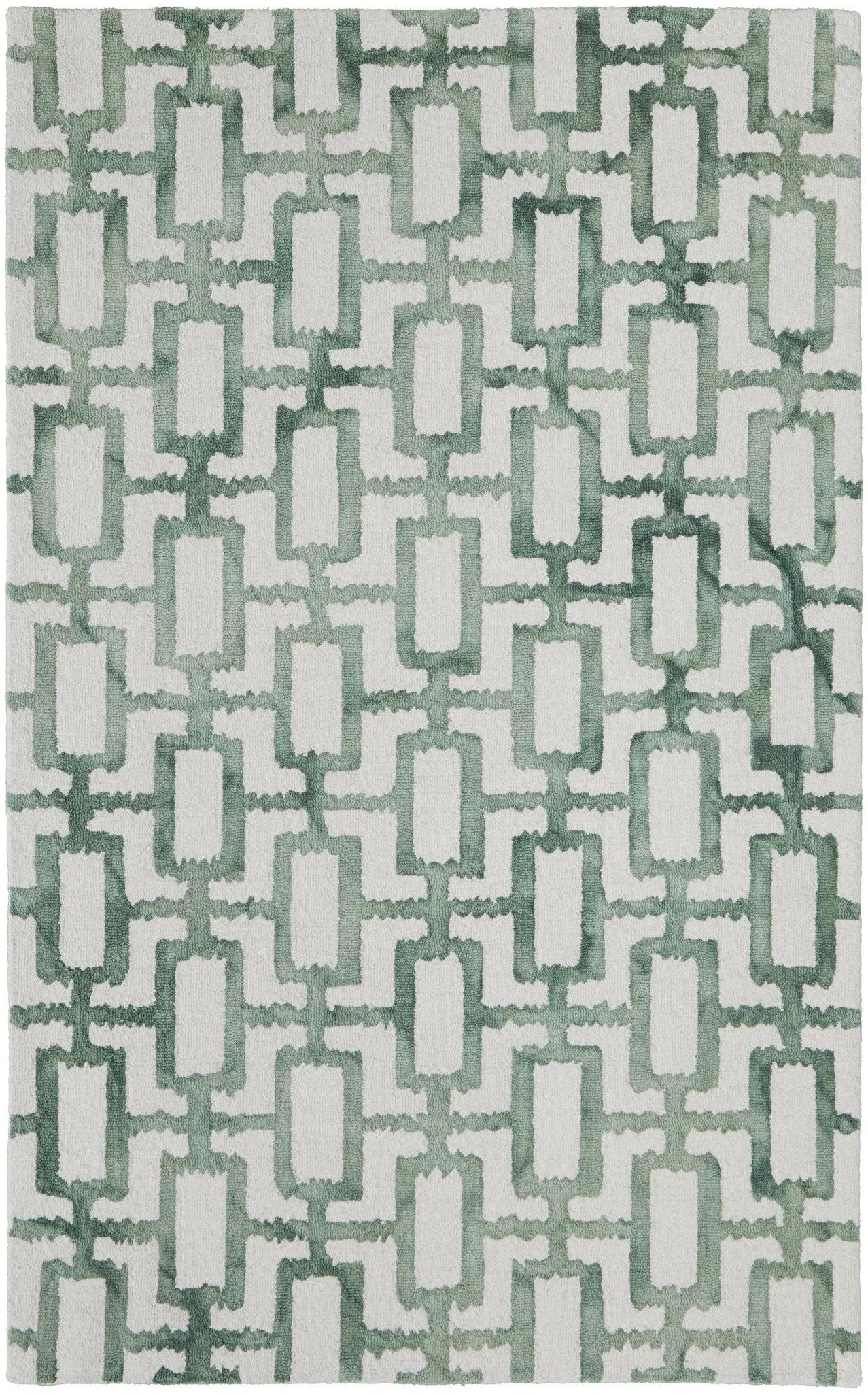 Lorrain 6108919F Ivory/Green Rug - Baconco