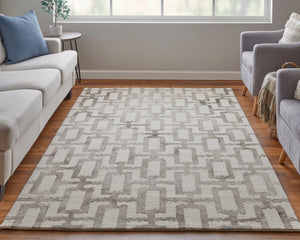 Lorrain 6108919F Ivory/Taupe Rug - Baconco