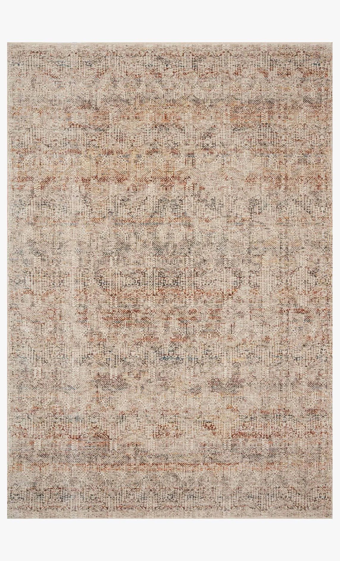 Lourdes Lou-04 Ivory/Spice Rug - Baconco