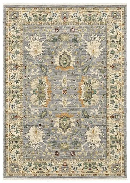 Lucca 2063L Blue/Multi Rug - Baconco