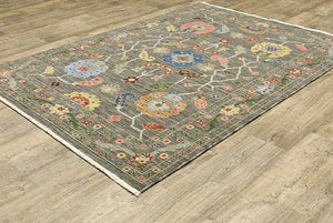 Lucca 5506K Grey/Multi Rug - Baconco