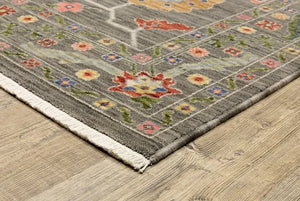 Lucca 5506K Grey/Multi Rug - Baconco