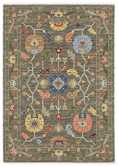 Lucca 5506K Grey/Multi Rug - Baconco