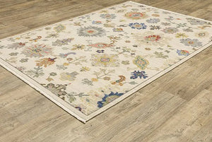 Lucca 5507W Ivory/Multi Rug - Baconco