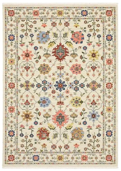 Lucca 93W Ivory Rug - Baconco