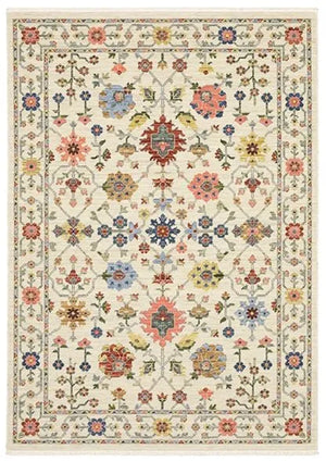 Lucca 93W Ivory Rug - Baconco