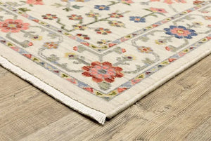 Lucca 93W Ivory Rug - Baconco